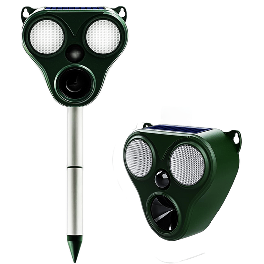 Ultrasonic Solar Animal Repeller - 360° Protection